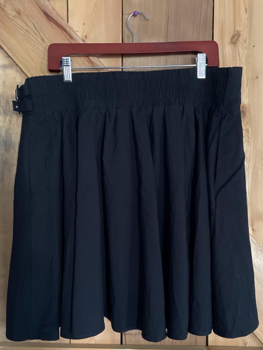 Torrid Black Skirt with Belt detailing, Pull on, Size 1 (XL), Whimsygoth - Picture 3 of 8
